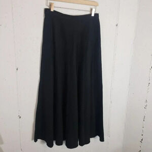 Bonnie & Norma Vintage‎ 10P black long pleated skirt Made in USA Classic Office